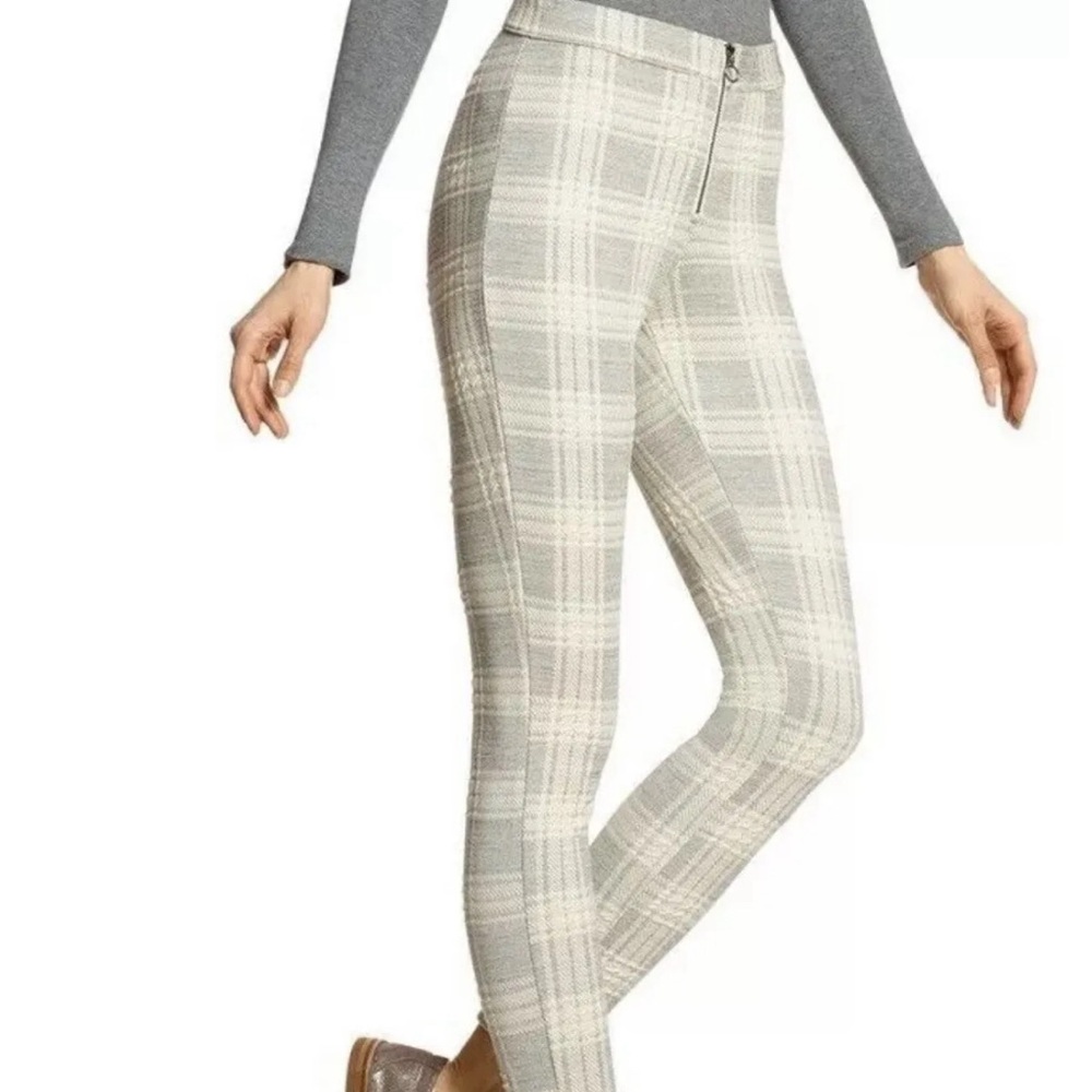 Brand New Hue- Plaid Loafer Skimmer- Morel- Small